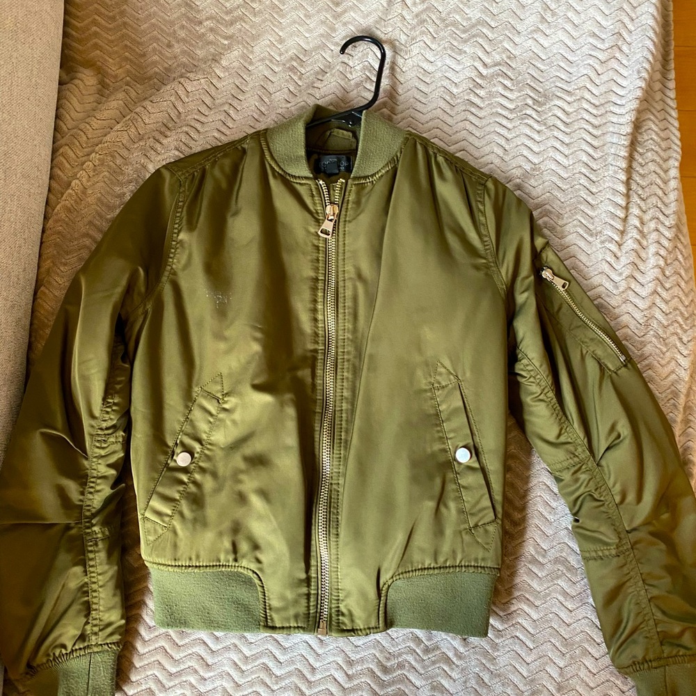 TopShop Khaki bomber jacket